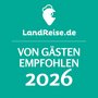 LandReise.de Siegel von Gästen empfohlen 2026